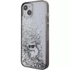 Karl Lagerfeld KLHCP15MLKCNSK iPhone 15 Plus / 14 Plus 6,7 inch transparante hardcase Liquid Glitter Choupette