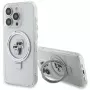 Karl Lagerfeld KLHMP13XHMRSKCH hardcase ringstandaard voor iPhone 13 Pro Max 6,7 inch wit Karl & Choupette MagSafe
