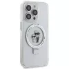 Karl Lagerfeld KLHMP13XHMRSKCH hardcase ringstandaard voor iPhone 13 Pro Max 6,7 inch wit Karl & Choupette MagSafe