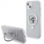 Karl Lagerfeld KLHMP15MHMRSKCH iPhone 15 Plus / 14 Plus 6,7 inch witte hardcase ringstandaard Karl & Choupette MagSafe