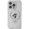 Karl Lagerfeld KLHMP15LHMRSKCH hardcase ringstandaard MagSafe voor iPhone 15 Pro 6,1 inch wit