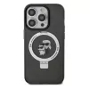 Karl Lagerfeld iPhone 13 Pro Max 6,7 inch hardcase ringstandaard Karl & Choupette MagSafe zwart