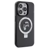 Karl Lagerfeld iPhone 13 Pro Max 6,7 inch hardcase ringstandaard Karl & Choupette MagSafe zwart
