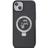 Karl Lagerfeld KLHMP15MHMRSKCK hardcase ringstandaard MagSafe voor iPhone 15 Plus / 14 Plus 6,7 inch zwart