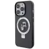 Karl Lagerfeld KLHMP15LHMRSKCK hardcase ringstandaard MagSafe voor iPhone 15 Pro 6.1 zwart