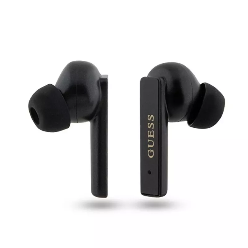 Guess Printed Logo True Wireless Stereo Bluetooth-oordopjes met oplaadcase (zwart)