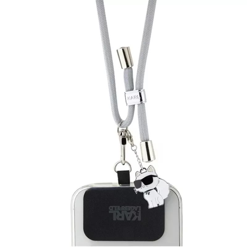 Karl Lagerfeld CBDY koord universele telefoonlanyard / polsband (grijs)