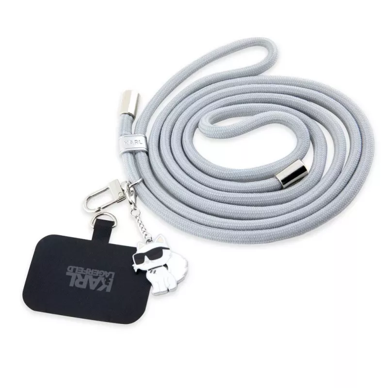 Karl Lagerfeld CBDY koord universele telefoonlanyard / polsband (grijs)