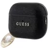 Guess GUAP2PGEHCDK AirPods Pro 2 (2022/2023) cover zwart Fixed Glitter Heart Diamond Charm