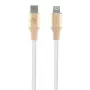 Guess GUCLLALRGDD USB-C naar Lightning-kabel 1,5 m snelladen lichtgoud met reliëflogo
