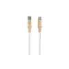 Guess GUCLLALRGDD USB-C naar Lightning-kabel 1,5 m snelladen lichtgoud met reliëflogo