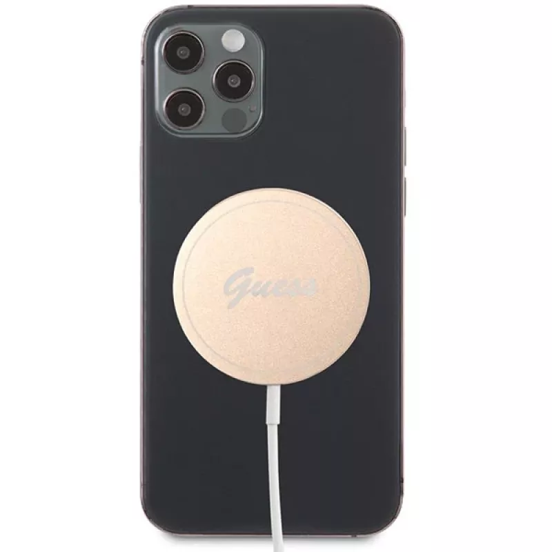 Guess GUCBMSLRD 15W MagSafe draadloze oplaadpad - goud