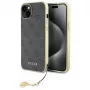 Guess GUHCP15MGF4GGR iPhone 15 Plus/14 Plus 6,7 inch grijs hardcase 4G Charms Collection
