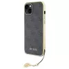 Guess GUHCP15MGF4GGR iPhone 15 Plus/14 Plus 6,7 inch grijs hardcase 4G Charms Collection