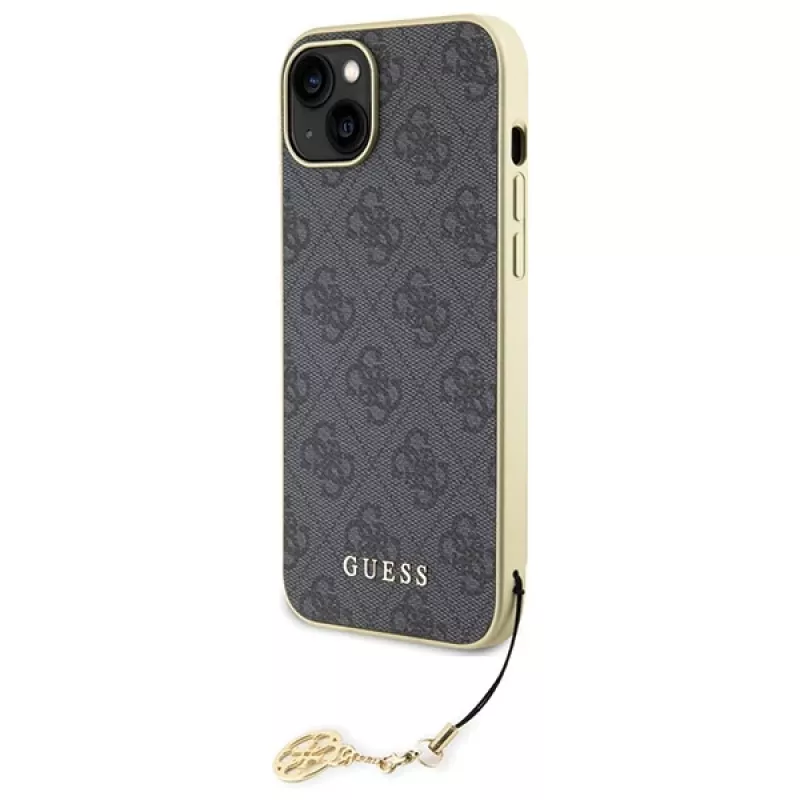 Guess GUHCP15MGF4GGR iPhone 15 Plus/14 Plus 6,7 inch grijs hardcase 4G Charms Collection