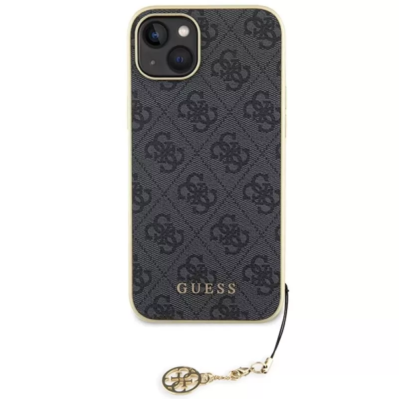 Guess GUHCP15MGF4GGR iPhone 15 Plus/14 Plus 6,7 inch grijs hardcase 4G Charms Collection