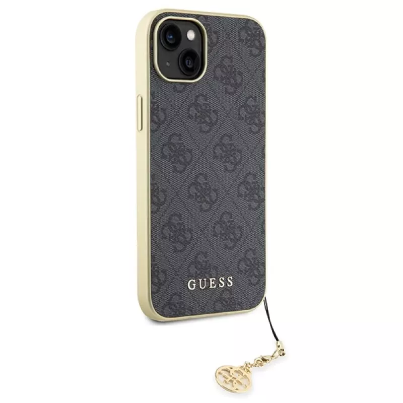 Guess GUHCP15MGF4GGR iPhone 15 Plus/14 Plus 6,7 inch grijs hardcase 4G Charms Collection