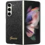 Guess Glitter Script F946 hardcase voor Samsung Galaxy Z Fold5, zwart