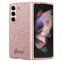 Guess GUHCZFD5HGGSHP F946 Glitter Script hardcase voor Samsung Galaxy Z Fold5 - roze