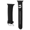 Karl Lagerfeld 3D Rubber Choupette Head bandje voor Apple Watch 38/40/41mm zwart