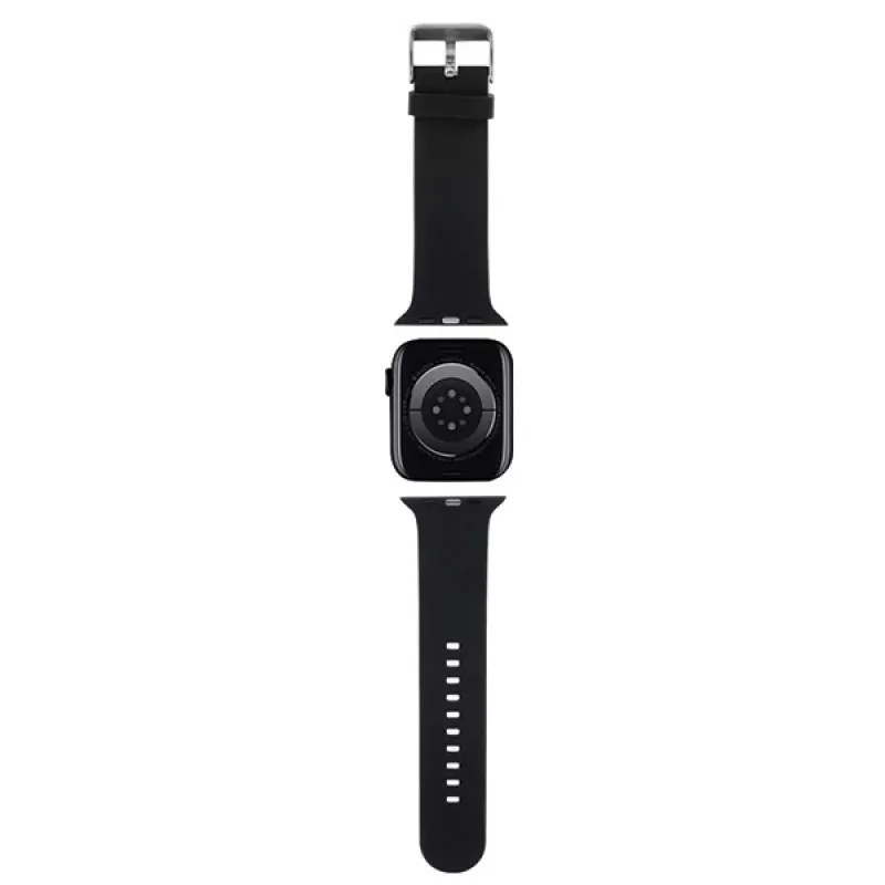 Karl Lagerfeld 3D Rubber Choupette Head Apple Watch-bandje 42/44/45/49mm zwart