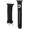 Karl Lagerfeld 3D Rubber Choupette Head Apple Watch-bandje 42/44/45/49mm zwart