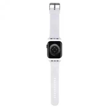 Karl Lagerfeld 3D Rubber Choupette Head Apple Watch-bandje 42/44/45/49mm wit