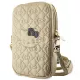 Hello Kitty Quilted Bows bandje crossbody telefoontasje goud