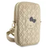 Hello Kitty Quilted Bows bandje crossbody telefoontasje goud