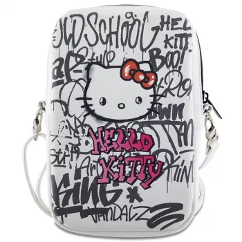 Hello Kitty schoudertas Graffiti Kitty Head wit
