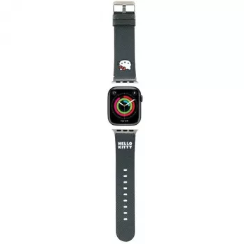 Hello Kitty HKAWMPGKHK Apple Watch-bandje 38/40/41mm zwart siliconen