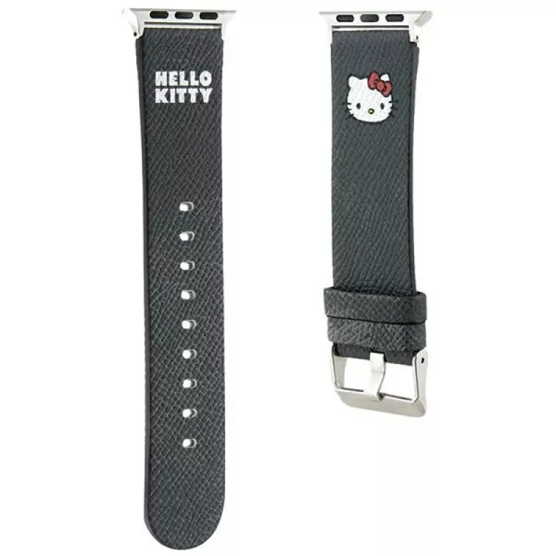 Hello Kitty HKAWMPGKHK Apple Watch-bandje 38/40/41mm zwart siliconen