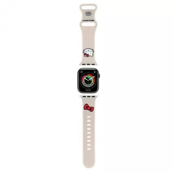 Hello Kitty HKAWMSCHBLE siliconen armband voor Apple Watch 38/40/41mm - beige