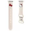 Hello Kitty HKAWMSCHBLE siliconen armband voor Apple Watch 38/40/41mm - beige