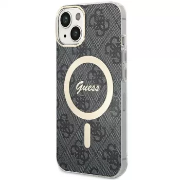 Guess GUHMP15MH4STK hardcase voor iPhone 15 Plus/14 Plus 6,7 inch zwart MagSafe 4G