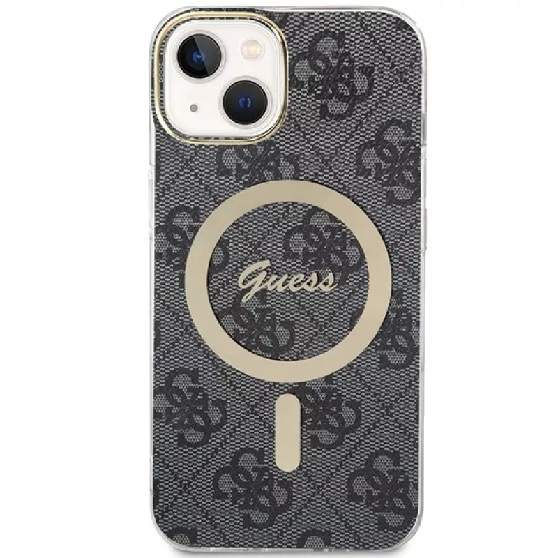Guess GUHMP15MH4STK hardcase voor iPhone 15 Plus/14 Plus 6,7 inch zwart MagSafe 4G