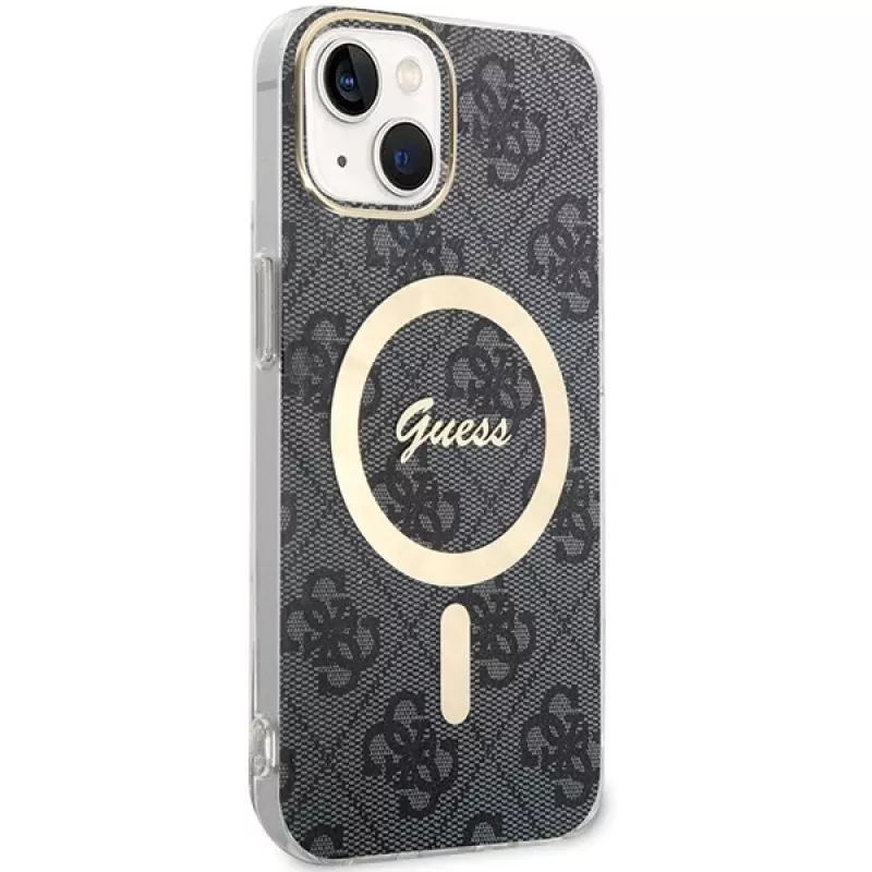 Guess GUHMP15MH4STK hardcase voor iPhone 15 Plus/14 Plus 6,7 inch zwart MagSafe 4G