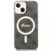 Guess GUHMP15MH4STW hardcase IML MagSafe voor iPhone 15 Plus / 14 Plus 6,7 inch bruin