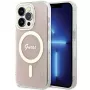 Guess GUHMP15LH4STP hardcase voor Apple iPhone 15 Pro 6,1 inch roze IML 4G MagSafe