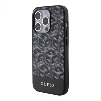 Guess GUHMP15XHGCFSEK iPhone 15 Pro Max 6,7 zwart hardcase GCube Stripes MagSafe