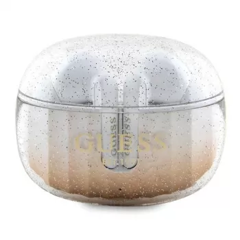 Guess Glitter Gradient Bluetooth TWS-oordopjes met oplaadcase (goud)