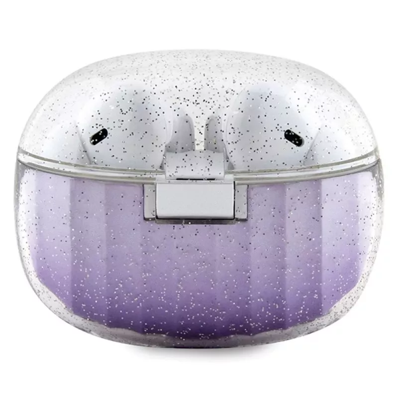 Guess Glitter Gradient True Wireless Bluetooth-oordopjes met oplaadcase (paars)