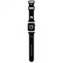Hello Kitty HKAWLSCHBLK siliconen armband voor Apple Watch 42/44/45/49mm zwart