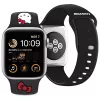 Hello Kitty HKAWLSCHBLK siliconen armband voor Apple Watch 42/44/45/49mm zwart