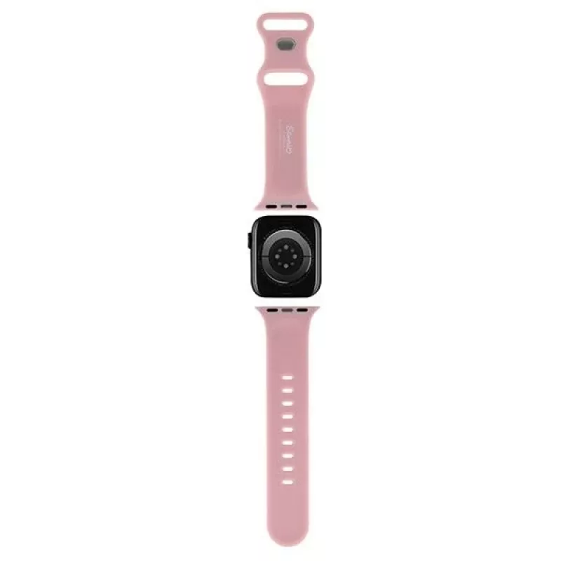 Hello Kitty HKAWLSCHBLP siliconen armband voor Apple Watch 42/44/45/49mm roze