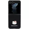 Hello Kitty HKHCZF5PGHDLMK Z Flip5 F731 zwart hardcase metaal logo Kitty Head