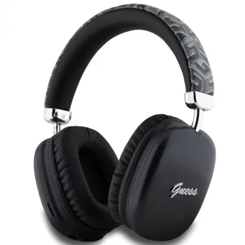 Guess Gcube Metallic Script Logo on-ear Bluetooth-koptelefoon zwart