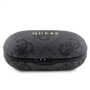 Guess 4G Metal Logo Bluetooth TWS ENC-oordopjes met oplaadcase (zwart)