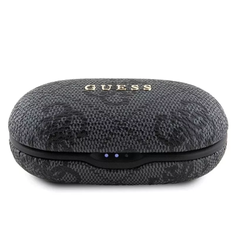 Guess 4G Metal Logo Bluetooth TWS ENC-oordopjes met oplaadcase (zwart)