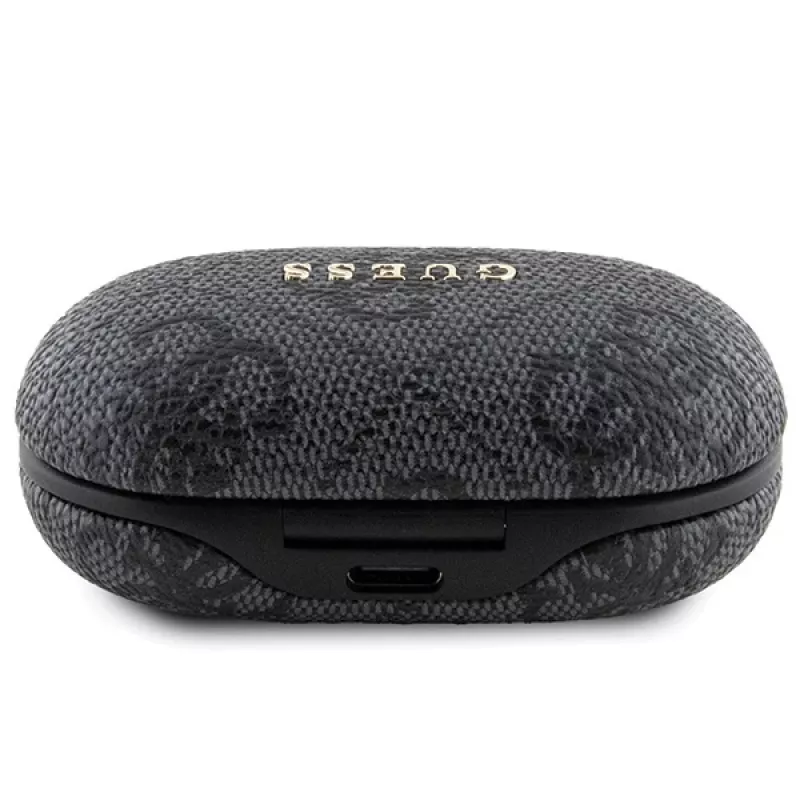 Guess 4G Metal Logo Bluetooth TWS ENC-oordopjes met oplaadcase (zwart)